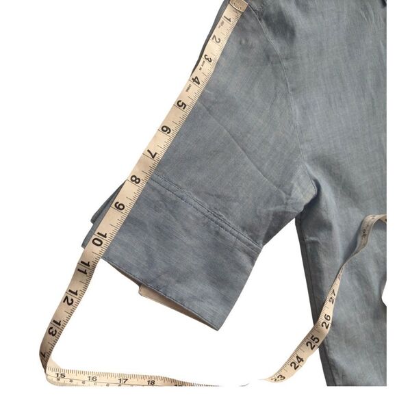 J.Crew Denim Button-Up Blouse- 0 - Picture 6 of 8